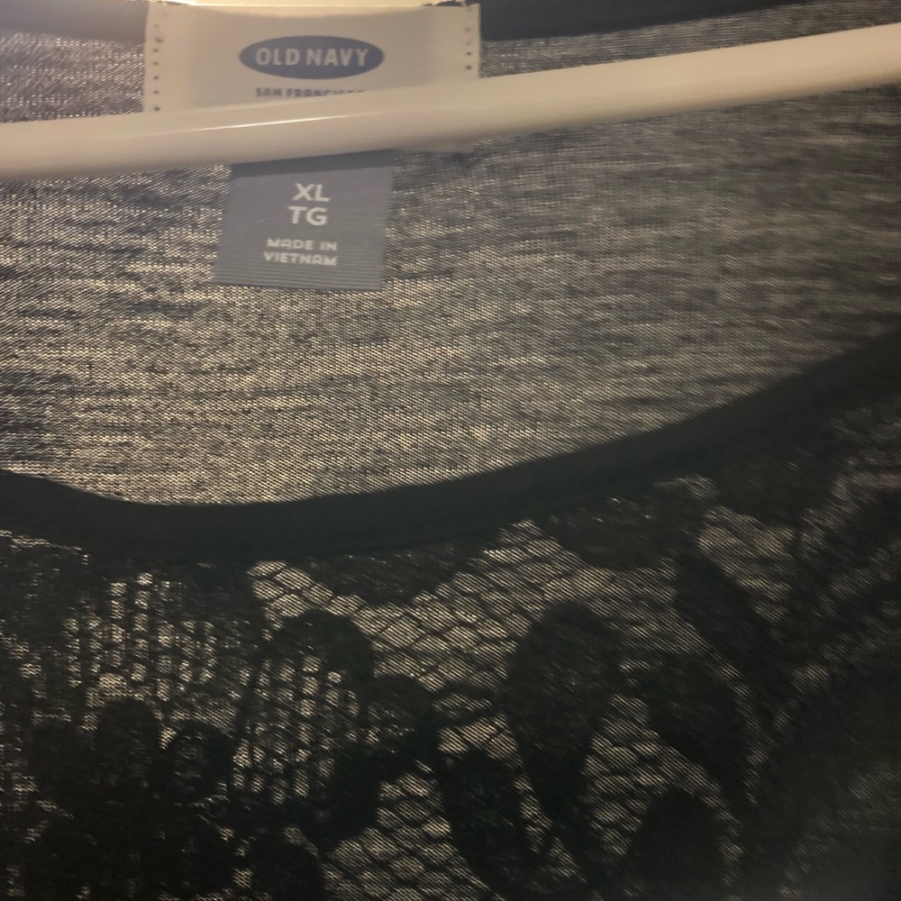 Old Navy Black Lace Top - Picture 2 of 4